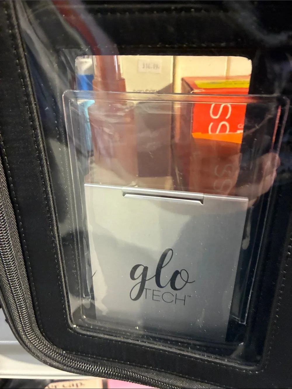 glo Tech Accessory Pouch - Black with Clear Front